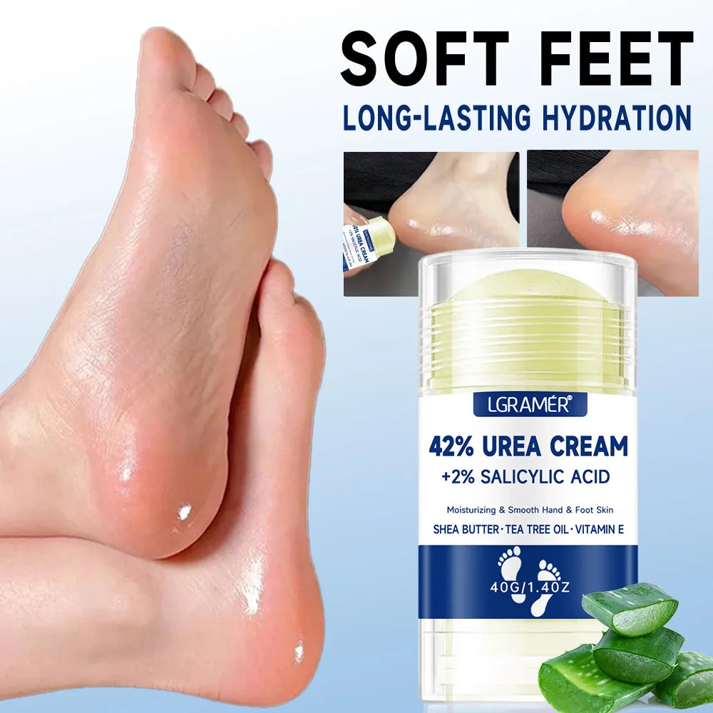 Intensive Hydrating Foot and Hand Cream with 42% Urea and 2% Salicylic Acid for Deep Moisturization